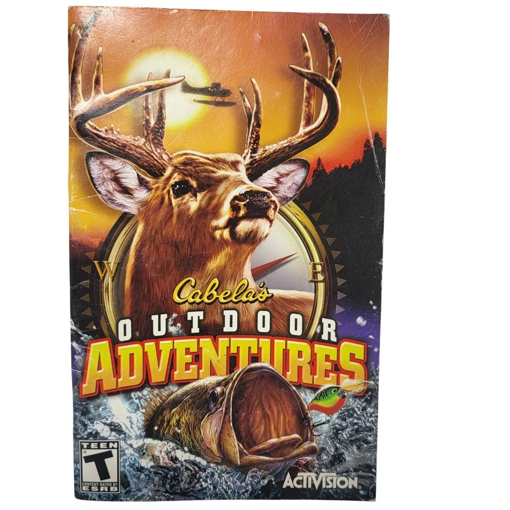 Activision Cabelas Outdoor Adventures Video Game Manual 2005 Wildlife Guide PS2